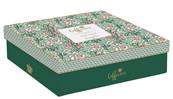 Coffret 6 tasses porcelaine 11cl Roseraie