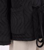 Veste noire matelassée velour taille unique