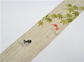 Tenture japonaise traditionnelle Poisson rouge et branche d'érable, 60cm