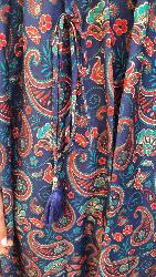 Robe ethnique longue et large bleu