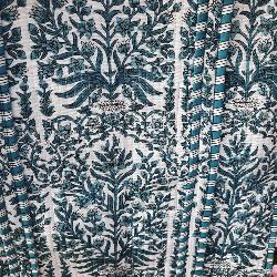 Sac coton Indien Surpiqué "Fresque Végétale Indienne"