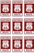 Plaque mtal 20x30 vintage "ROUTE 66".