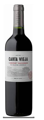 VIN rouge du CHILI CABERNET SAUVIGNON CARTA VIEJA 75cl