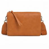 Sac moyen rabat pastel camel
