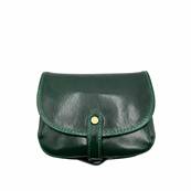 Sac cuir italien vert
