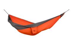 Hamac en toile de parachute 2 personnes orange gris + sangles