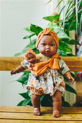 Poupée Africaine MALIA et son bébé