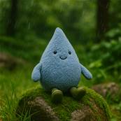 Peluche Jellycat Goutte d’eau - Amuseable Happy Raindrop
