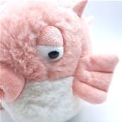 Peluche Poisson Diodon globe rose 18 cm