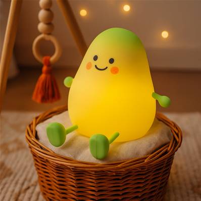 Veilleuse enfant Mangue LED en silicone tactile USB