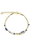 Bracelet multi rangs "Nuit Étoilée" - Lapis-Lazuli Fils Rigides