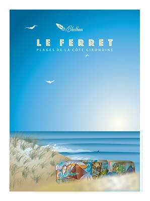 Affiche le Ferret blockhaüs 50x70cm Plume03
