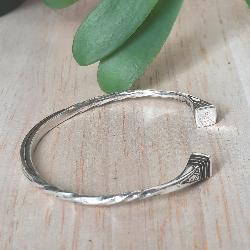 Bracelet touareg argent et ébène diffa