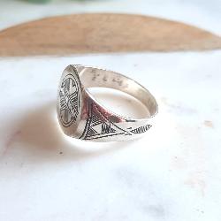 Bague Touareg Argent Ethnique Artisanale – Taille 64  Nanif 6001