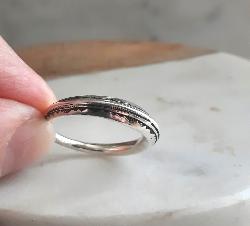 Bague Touareg Argent Ciselé – Anneau Ethnique