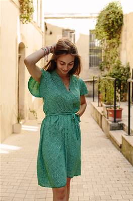 Robe courte cache cœur liberty