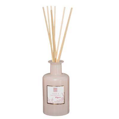 Diffuseur de parfum à la ROSE PATCHOULI 200ml avec tiges de bambou