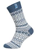Chaussettes 60% laine flag islande bleu 39-42