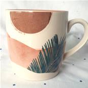 Coffret 2 mugs soleil et palmiers 30cl