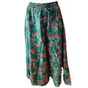 Pantalon large taille unique multicolore tropical