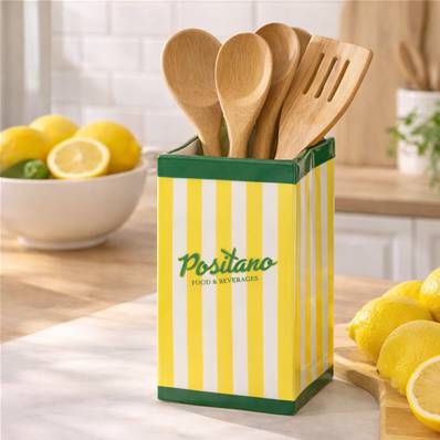 Vase Della Positano Jaune et Vert