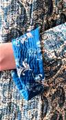 Veste indienne matelassée réversible bleue