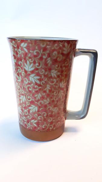  Mug japonais motifs feuilles de vigne