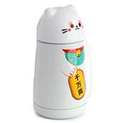 Bouteille isotherme Maneki Neko blanc