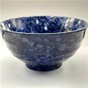 Bol japonais fleur Sakura bleue 17 cm