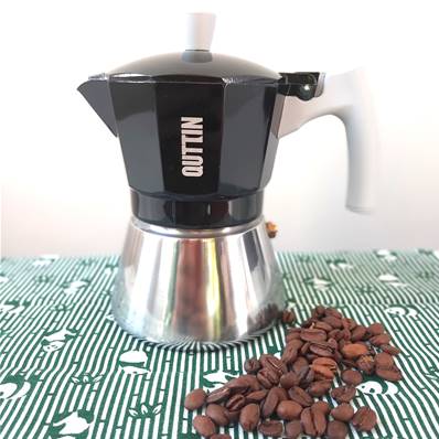 Cafetière Italienne 3 Tasses Aluminium Acier 150ml