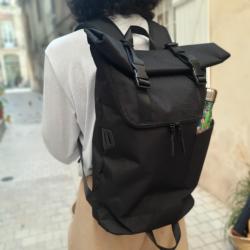 Sac à dos type coursier noir