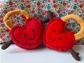 Doudou Cœurs Jumeaux Saint-Valentin - Jellycat Val and Tina Locks