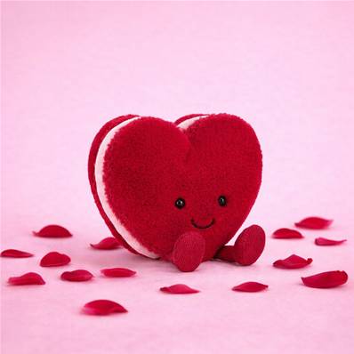 Peluche Macaron Coeur rouge Arlette - Jellycat