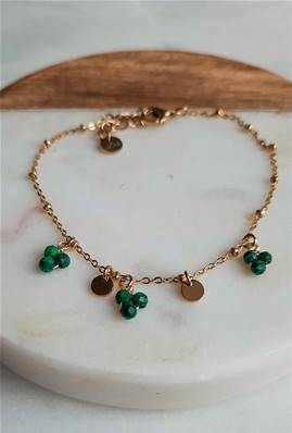 Bracelet en perles de Malachite