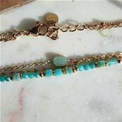 Bracelet 3 rangs "Douceur Amazonienne" - Amazonite avec Perle