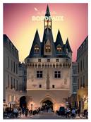 Affiche Bordeaux porte Cailhau rose Plume22