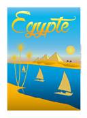 Affiche Egypte 30x40cm