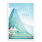 Affiche visit Pérou 30x40cm Henry Rivers