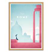 Affiche visit Rome Italie 30x40cm Henry Rivers