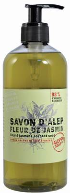 Savon Alep Liquide Fleur de Jasmin 500ml BIO Tadé