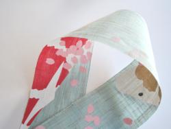 Décoration japonaise artisanale Deux Carpes Koi Nishiki 10×170 cm