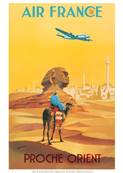 Affiche dco de collection Air France Proche Orient Egypte 50x70cm