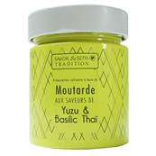 Moutarde saveur Yuzu et basilic Thai 130G