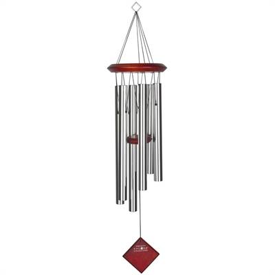 Carillon à vent Pluton argenté 68 cm 6 tubes