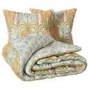Housse de couette 2 personnes et taies d'oreiller 240X220 motif  palmiers