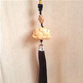 Suspensions Lotus en bois clair
