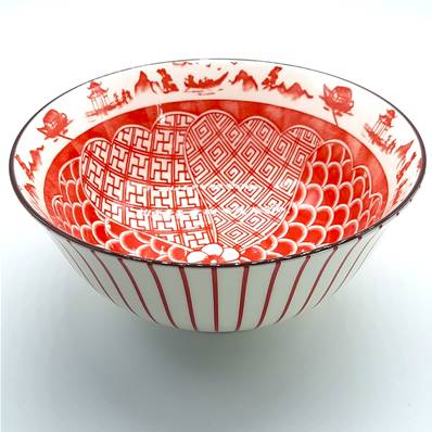 Bol Paysages rouges “Shanghai” 16cm