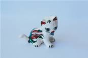 Chat d�coratif Iznik fait � la main 8 cm