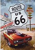 Plaque mtal 20x30 vintage Route 66