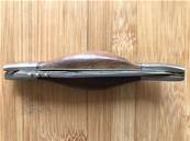 Couteau épais pliable acier en bois tire-bouchon "Bougna" 21 cm